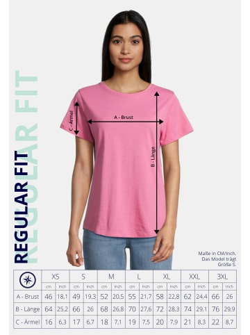 Salzhaut Rundhals T-Shirt für Damen in lila