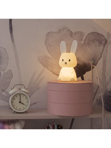 HOLLYHOPPER LED Nachtlicht Hase Stupsi Einschlaflicht Farbwechsel H: 20cm in weiß