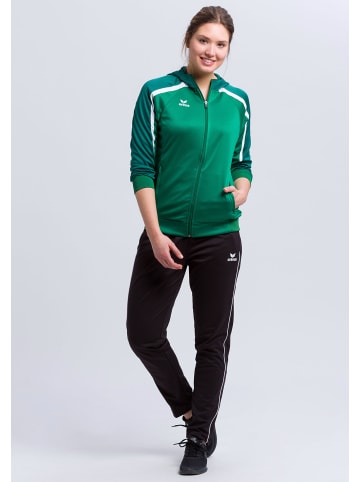 erima Liga 2.0 Trainingsjacke mit Kapuze in smaragd/vergreen/weiss