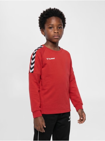 Hummel Sweatshirt Hmlauthentic Kinder in TRUE RED