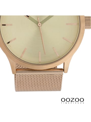 Oozoo Analog-Armbanduhr Oozoo Timepieces rosegold groß (ca. 45mm)