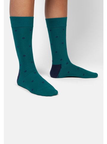 DillySocks Socken Sparse Dots 2er Set in Petrol - Dark Blue