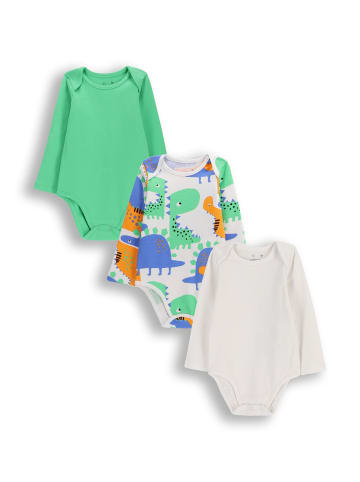 MOKIDA Baumwollbody mit langen Ärmeln in bunt