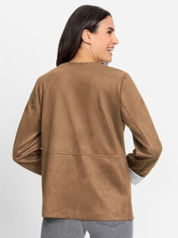 WITT WEIDEN Lederimitat-Blazer in camel