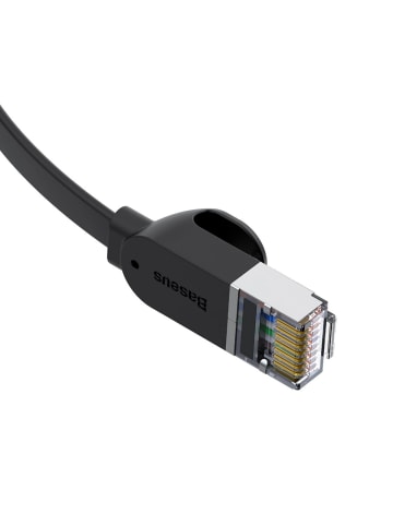 Baseus Flachnetzwerkkabel High Speed Ethernet Netzwerkkabel schwarz 8m in Schwarz