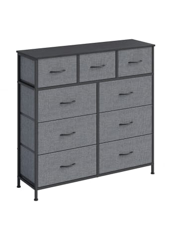 SONGMICS Kommode Bellah in Grau - (B)98.8 x (H)95.2 x (T)30 cm