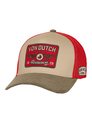 Von Dutch Cap Semi Curved in Rot