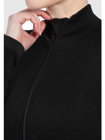 SMILODOX Cropjacke Kompression Zeya - Bitte eine Nummer größer bestellen in Schwarz