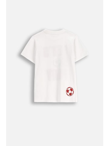 MOKIDA Baumwoll-T-Shirt mit kurzen Ärmeln in weiß