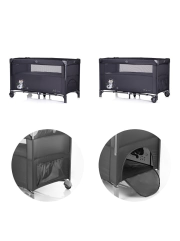 Chipolino Reisebett Relax 2 Ebenen in grau