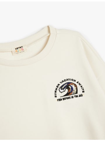 KOTON SWEATSHIRTS in Ekru
