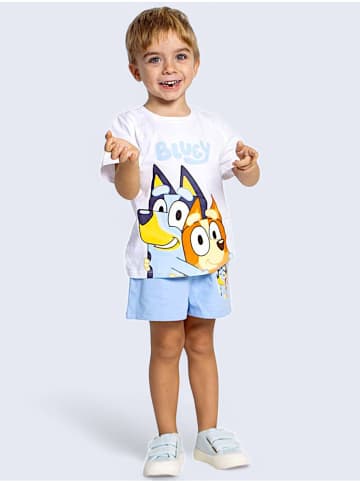 Cerda 2tlg.Outfit T-Shirt & Shorts Bluey & Bingo in Weiß