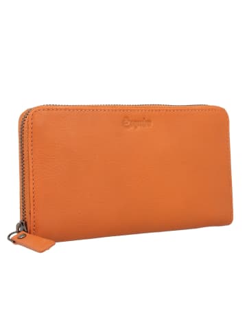 Esquire Peru Geldbörse RFID Schutz Leder 19 cm cognac