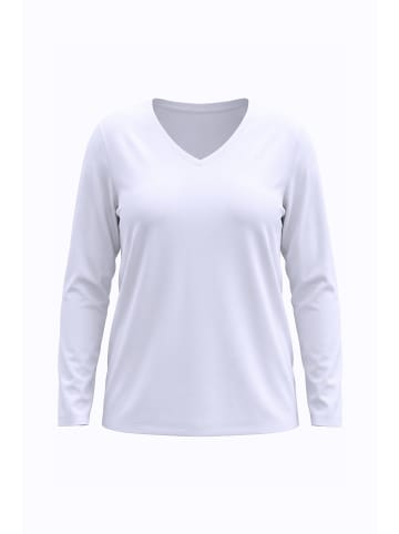 Ulla Popken Shirt in schneeweiß