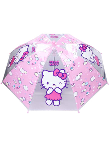 Hello Kitty Stockschirm rosa & transparent | Hello Kitty | Kinder Regenschirm