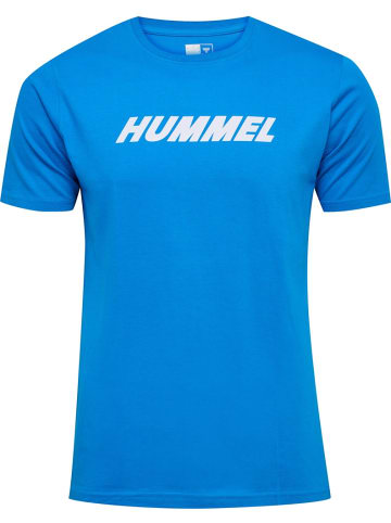Hummel T-Shirt "Hmlelemental Logo Cotton Tee" in Blau