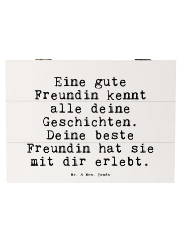 Mr. & Mrs. Panda Box Eine gute Freundin kennt... mit Spruch in Weiß