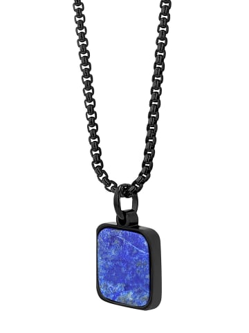 Adeliás Unisex Halskette mit Anhänger – aus Edelstahl in schwarz