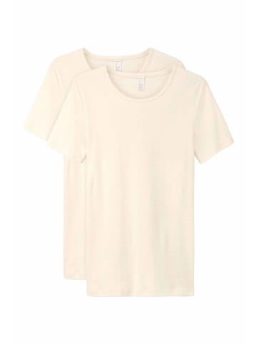 Hessnatur T-Shirt Fitted 2er Pack in natur