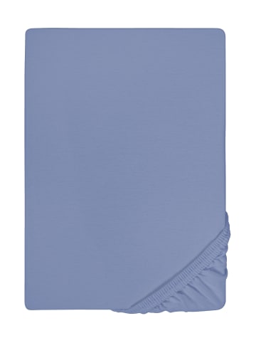 Biberna Spannbetttuch Jersey-Elastic in blau