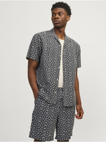 Jack & Jones Kurzarm FreizeitHemd für Herren in schwarz