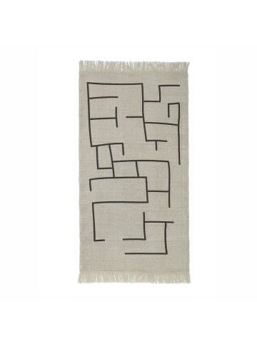 Kids Concept Teppich Geometrie 90x130cm in Grau