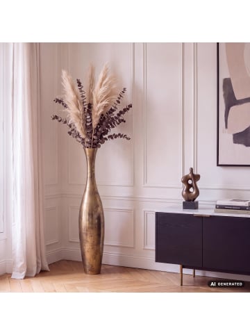 FineBuy Vase in Gold / Aluminium / 13x13x13