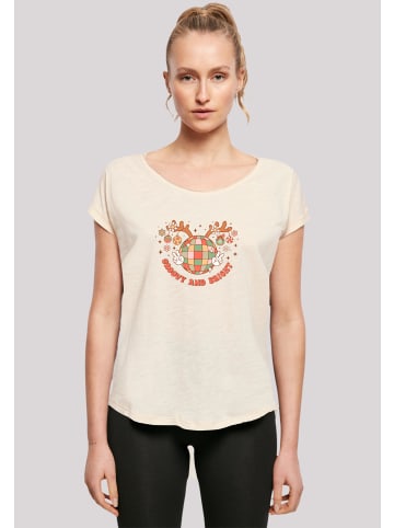 F4NT4STIC Long Cut T-Shirt Groovy Weihnachten Disco Deer in Whitesand