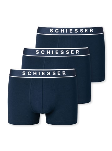 Schiesser Boxershorts 3er Pack in Navy