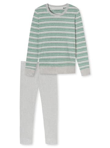 Schiesser Pyjama Casual Essentials in grün