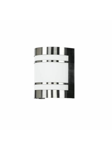 Licht-Erlebnisse Außen Wandlampe (B)14 x (H)16.5 cm in SilberSilber