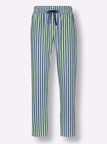 WITT WEIDEN Hose lang in royalblau-apfel-gestreift