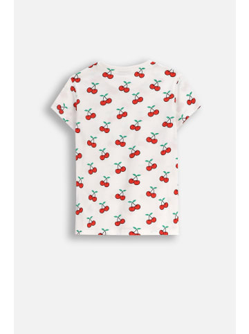 MOKIDA Baumwoll-T-Shirt mit kurzen Ärmeln in weiß
