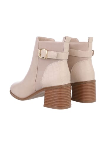 Ital-Design Stiefelette in Beige