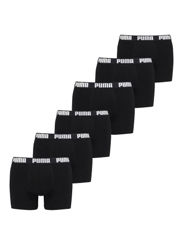 Puma Boxershort 6er Pack in Schwarz