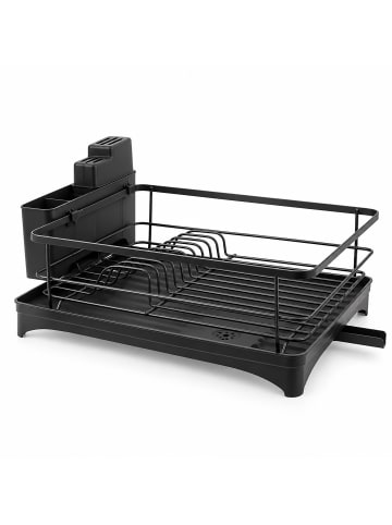 relaxdays Abtropfgestell in Schwarz - (B)43 x (H)21 x (T)29,5 cm