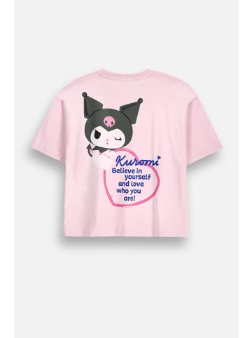 Coccodrillo Baumwoll-T-Shirt mit kurzen Ärmeln in rosa