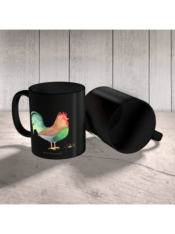 Mr. & Mrs. Panda Kaffeetasse Hahn Korn ohne Spruch in Schwarz