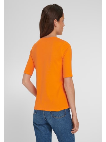 PETER HAHN Rundhalsshirt Cotton in orange