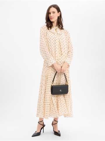 JOOP! Bluse in beige schwarz