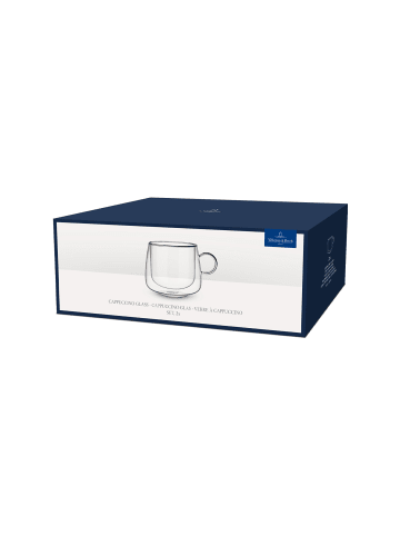 Villeroy & Boch 2er Set Cappuccino-Gläser Artesano Hot & Cold in Transparent 250 ml in transparent