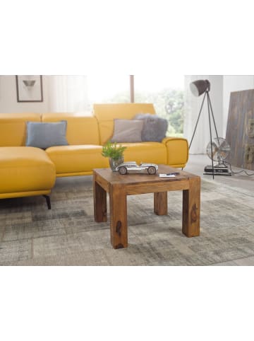 KADIMA DESIGN Couchtisch Massiv-Holz 60 cm breit Wohnzimmer-Tisch Design in Massivholz