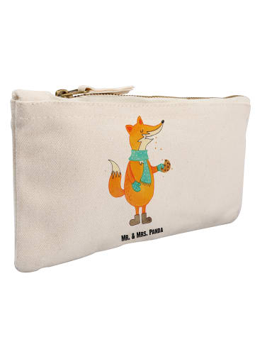 Mr. & Mrs. Panda kosmetiktäschchen Fuchs Keks ohne Spruch in Weiß