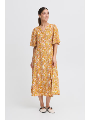 Pulz Kleid PZNELLY Regular fit in Yellow Paisley Printed