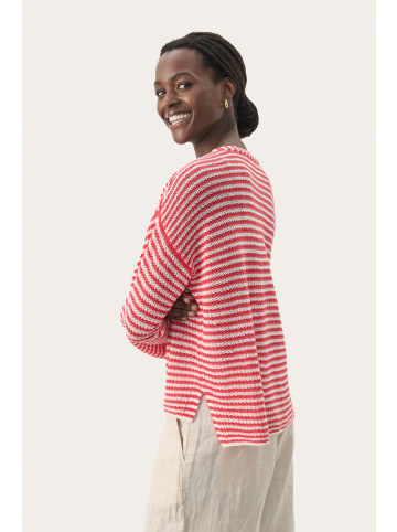 PART TWO Strickpullover NahniPW Gerade Passform in Bittersweet Stripe