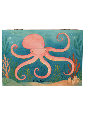 Mr. & Mrs. Panda Erinnerungskiste Tintenfisch Design ohne Spruch in Weiß