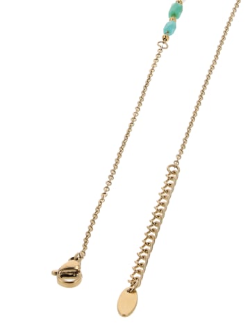 grassland Women Chain Necklace in Gold Turquoise