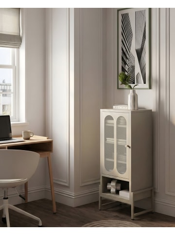 Beliani Büroschrank SOLETTA in Beige - (W) 47 x (H) 108 x (L) 35 cm