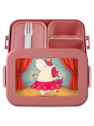Mr. & Mrs. Panda Bentobox Einhorn Ballerina Design ohne Spruch in Rot Pastell