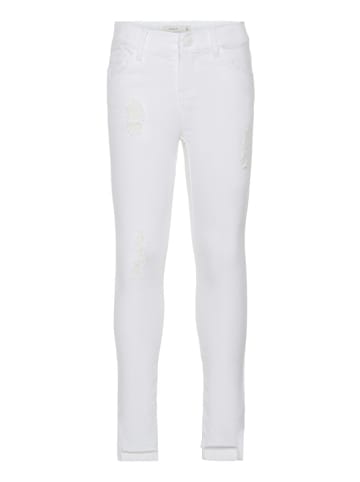name it Mädchen Jeans aus Bio-Baumwolle in White Denim